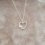 Amara 925 Sterling Silver Dainty Infinity Heart Necklace 11X12MM 45CM Chain
