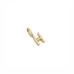 H Alphabet Charm In Yellow Gold