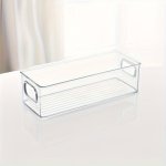 Acrylic Desktop Organizer - Transparent Cosmetic Storage Basket Rust-proof Polished Finish For Home & Dorm Organization