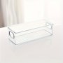 Acrylic Desktop Organizer - Transparent Cosmetic Storage Basket Rust-Proof Polished Finish For Home & Dorm Organization