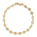 Goldair Gold Plated Coffee Bean Bracelet