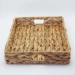Rectangular Water Hyacinth Tray Basket - Large