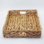 Rectangular Water Hyacinth Tray Basket - Large