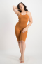 Aaliyah Tie Back Unitard - Glazed Ginger - M