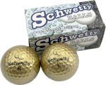 Vip Home Essentials Schwetty Balls Novelty Golf Ball Pair Gold