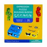 Kids Fun Activity Face Expression Puzzle Building Blocks Play Set