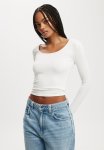 Cotton On Sunday Scoop Long Sleeve - Vintage White