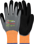 Cut Master Nitri Grippa Fully Dipped Gloves - Orange grey black 10