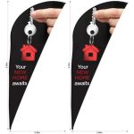 Legend 2M Sublimated Sharkfin Flying Banner Skin Set Of 2 Excludes Hardware