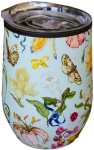 @home Floral Time - D wall Travel - Stainless Steel 340 Ml Stainless Steel Tumbler