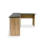 Steel & Rose Clive L-desk Black