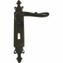 Wrought Iron Lever Handle On Plate