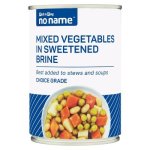 No Name Mixed Vegetables In Sweetened Brine 410G