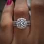 1pc Gorgeous Ring With Shiny Rhinestone Decor Symbol Of Eternity Love Promise Ring Elegant Party Jewelry For Girls Birthday Gift