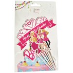 Cake Topper Barbie Cardboard Set