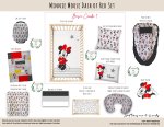 Cot Duvet Bedding Minnie Mouse Dash Of Red Set