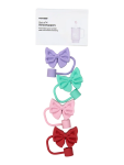 4-PACK Bow Silicone Straw Toppers - None Assorted