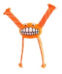 Rogz Flossy Grinz Medium 230mm Oral Care Dog Toy - Orange