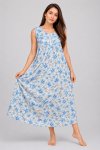 Ladies Traditional 3 Button Sleeveless Cool & Lightweight Nighty Pyjama