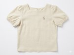 Polo Girls Clara Blouson Sleeve Top In Natural - Natural 13 To 14 Years