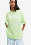 Oversized Printed T-Shirt - Green Multi