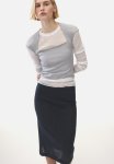 Cap-sleeved Top - Grey