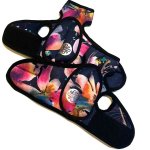 Weighted Gloves Floral Fantasy Navy - M l