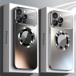 Luxury Glass Window Magsafe Compatible Case For Iphone 11/12/13/14/15 Pro Max Plus - Wireless Charging Ready Shockproof PC Hard 