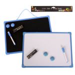 2-IN-1 Educational Whiteboard / Chalkboard For Learning - Blue