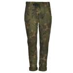 Rose Floral Print Pants - Forest Green L xl