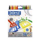 Doms Plastic Crayons 14-ERASABLE