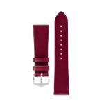 Toronto Fine-grained Leather Watch Strap In Berry - 12MM Gold