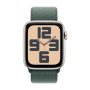Apple Watch Se Gps 44MM Starlight Aluminium Case With Lake Green Sport Loop