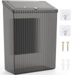 Sealegend Magnetic Slim Trash Can Wastebasket With Lid Lint Bin Storage Bins Perfect For Kitchen Fridge Cabinet Bathroom Laundry