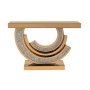 Kc Furn-moon Light Gold Console Table