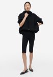 Knee-length Cycling Shorts - Black