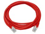 Linkbasic 3 Meter Utp CAT5E Flylead Red