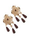 Antique Gold Art Deco Drop Earrings