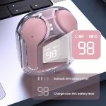 Anime & Movie Themed Transparent Wireless Earbuds With Hifi Sound Noise Cancelling Voice Call Touch Control Media LED Display Re