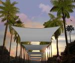 Amgo Custom Size 13' X 20' Grey Rectangle Square Sun Shade Sail UPF50+ AGTAPR1216 Order To Make Canopy Awning 95% Uv Blockage Wa