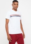 Polo Men Sport Stripe Print Short Sleeve Tee - White