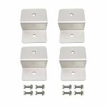 Solar Panel Mounting Z Bracket Mounts Kits With Nuts And Bolts For Rv Boat Off Grid Roof Installation 4 Units