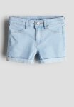 Superstretch Denim Shorts - Light Denim Blue