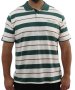 Mens Stripe Golfer - 10XL / Wht/sage
