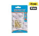 Zenith Cup-hooks Brass-pl 25MM 10PCE Marketplace Brits Bros
