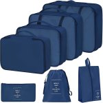 7PCS SET Luggage Storage Bags Travel Clothes Storage Bag Lightweight Wear-resistant Luggage Bag