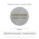 Coffee Accessories Puck Screen Reusable Heat Resistant 58.5MM 2.0MM