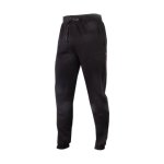 Mens Casual Fleece Track Pants Black Melange - 2XL
