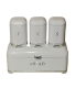 Retro Bread Bin And Canister Set - Set Of 4 White