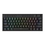 Redragon Horus MINI Pro 61KEY Wireless Bluetooth Red Switch Rgb Low Profile Gaming Mechanical Keyboard - Black